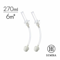 小獅王辛巴 simba 蘊蜜防漏滑蓋吸管組-270ml適用 (2入)