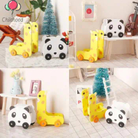 1:12 Dollhouse Miniature Furniture Shelf Bookshelf Storage Display Rack Cute Panda Giraffe Shape DIY Play House Decor Accessorie