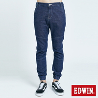 EDWIN E-FUNCTION 剪接束口牛仔褲-男款 酵洗藍 TAPERED