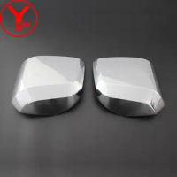 ABS Chrome Side Mirror Cover Sticker For Toyota Hiace Commuter 2019 2020 2021 Car Accessories Parts Rearview Mirror Protector