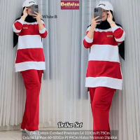 Martha dan Malaka Set Baju Olahraga Merah Putih Baju Senam Baju Agustusan Baju Kemerdekaan Muslim Wa