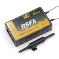 Corona R8FA 2.4Ghz 8CH FASST Compatible Receiver with FUTABA FASST Remote Control T6EX T8FG 10CG 14SG 3PM 4PKS For RC FPV Drones