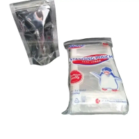 standing pp klip blutop 10x17cm  isi 50 pcs / bungkus Plastik pp klip yg bisa di berdirikan. Dibagia