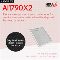 Brandt AI1790X2 Compatible Cooker Hood Carbon filter & Grease Filter - Hepalife