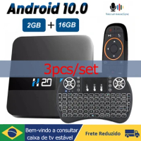 In Stock Android10.0 TV Box H20 Smart Tvbox RK3228 2GB 16GB mi box s 4K HD Voice Assistant Brasil tv Free Shipping 24H to Send
