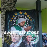 BENDERA HABIB, BENDERA SYEKHERMANIA FULL PRINTING, MINIFLAG SYEKHERMANIA, TKTDW STORE BENDERA MURAH,