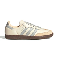 【adidas 愛迪達】Samba OG W 女鞋 米白藍色 復古 休閒 焦糖底 德訓鞋 休閒鞋 JH7299
