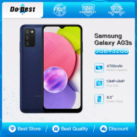Samsung Galaxy A03s A037U/U1 4G LTE Used Mobile Phone 6.5" 3GB RAM 32GB ROM 13MP Camera Fingerprint Original Cellphone
