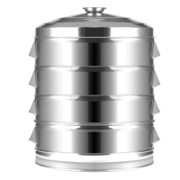 不銹鋼特大號蒸籠（孔形【4層蒸籠+蓋+圈】32cm） 