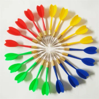 8pcs Multi-color Plastic Darts Needle Darts Balloons Common Flying Standard Needles Darts Steel Tipped Darts Random Color