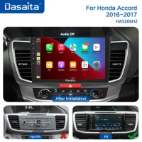 Dasaita Vivid11 Car Radio for Honda Accord 2013 2014 2015 2016 2017 LHD 9th Gen Apple Carplay Android 10.2" Auto GPS Head unit