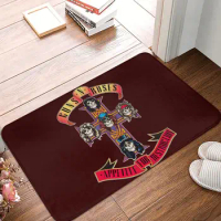 Guns N Roses Logo 1987 Doormat Kitchen Carpet Outdoor Rug Home Decoration