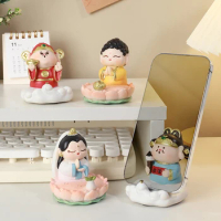 Figurines Statue Decoration Resin Portable Miniature Decorative Cute Fengshui for Car Office Bookshelf Bedroom Housewarming