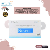 Nuventa Capsule Of Mecobalamin, Alpha Lipoic Acid, Inositol, Vitamin And Mineral 30 Capsules