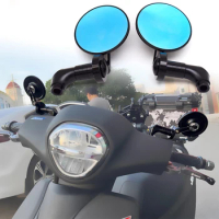 Motorcycle Rearview Side Mirror For Honda CB190R CB190X CB190SS CB300R CB599 Cafe Racer Rear View Glass Kit Aluminum Accessories