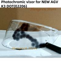 หมวกกันน็อค Visor สำหรับใหม่ AGV K3 DOT(E2206) หมวกกันน็อครถจักรยานยนต์เลนส์แก้วกระจกโล่ช่องมองภาพแว