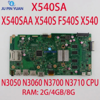 X540SA Motherboard For ASUS PLACA X540SAA X540S F540S X540 REV 2.1 N3050 N3700 N3710 CPU 2G/4GB/8G L