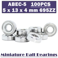 695ZZ Bearing ABEC-5 ( 100 PCS ) 5*13*4 mm Miniature Ball Bearings 619/5ZZ EMQ Z3V3