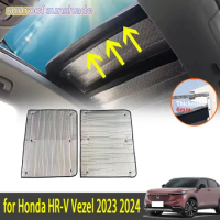 Sunroof Sunshade for Honda HR-V Vezel 2023 2024 RV3 RV4 RV5 Car Accessories Roof Sunscreen Heat Insulation Windshield Aluminum