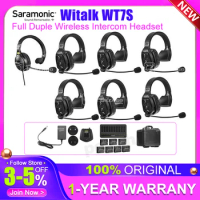 Saramonic Witalk WT7S Full Duple Wireless Intercom Headset System Boat Coaches Teamwork Microphone Marine Communication Headset