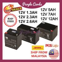 Hot Sale Rechargeable Battery 12V 1.3AH / 12V 2.3AH / 12V 2.6AH / 12V 5AH / 12V 7AH / 12V 12AH / Ala