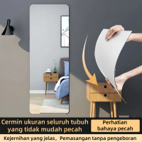 cermin tempel asthetic BERGARANSI 100% cermin anti pecah cermin dekorasi Cermin DROMMARE Acrylic Pla
