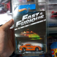 Hotwheels Toyota Supra Orange Silver Wing