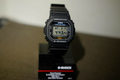 Casio DW5600E-1V G-Shock 運動電子錶 45mm 黑色方形樹脂表帶