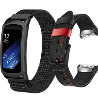 Nylon Loop Straps For Samsung Gear Fit2 R360 R365 Gear Fit 2 Pro Smart Wristband Leather Replace Bracelet Fit 2 Correa Watchband