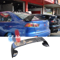Carbon Fiber Rear Trunk Boot Lip Spoiler Wing For Mitsubishi Lancer EVO10 2008 UP Auto Tuning