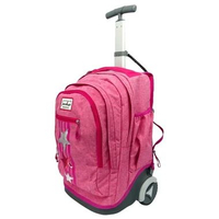 Stardust by Okiedog 2in1 Flower 88007 Trolley Backpack - Pink Pink PINK STAR