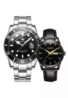 OLEVS Runvivors Chronograph Men Wrist Watch Duo Set