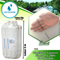 Plastik UV 14% TOYOTANI Tebal 200mc 3m x 100m - 1 Roll
