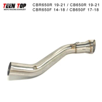 For Honda CBR650R CB650R 2019-2022 CBR650F CB650F 2014-2018 Exhaust Motorcycle Side Middle Pipe Slip On 51mm Muffler Pipe Tube