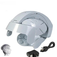 New Electric Head Massage Helmet Scalp Brain Relaxation Vibration Acupoint Healthy Scalp Massager Healthy Care Shop