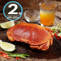 【華得水產】英國野生爆卵麵包蟹2隻(600-680g/隻)