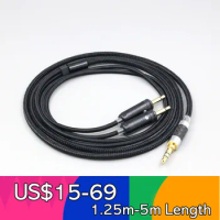 Super Soft Headphone Nylon OFC Cable For Focal Clear Elear Elex Elegia Stellia Celestee radiance Earphone LN008461