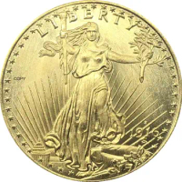 United States America 1916 S Liberty Twenty 20 Dollars Saint Gaudens Double Eagle With Motto In God We Trust Gold Copy Coin