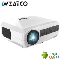 WZATCO C3S Android 9.0 LED Projector Full HD 1080P 300 inch Big Screen WIFI Proyector Home Theater Smart Video Beamer Hot Sell