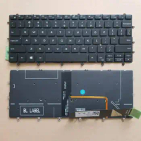 New For Dell XPS 9370 9380 XPS 13 7390 P82G US Layout Keyboard With Backlit No Frame
