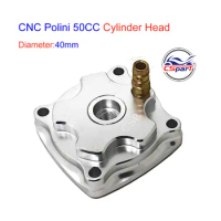 40mm CNC Cylinder Head for 49CC Water Cooled Engine Polini 910 911 GP3 Mini Moto Pocket bike