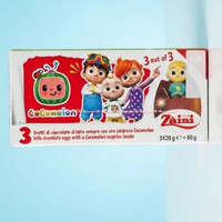 Zaini Disney Tsum Tsum Cocomelon Coklat Telor Egg Chocolate 3pcs isi Mainan Sum Sum Zainni Cokelat E