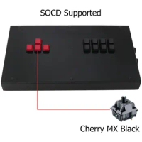RAC-J800KK Mechanical Keyboard Arcade Joystick Fight Stick Game Controller For PS5/PS4/PS3/PC Cherry MX Black