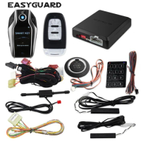 Easyguard Plug and Play Car Alarm for Audi A4 A1 A3 A5 A6 2010-2017 2 Way LCD Display Auto Start Remote Start