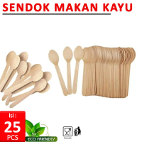 SENDOK MAKAN KAYU Sekali Pakai Sendok Kayu