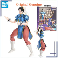 Original Genuine Bandai Anime Street Fighter Chun-Li Outfit 2 SHF Model Toys Action Figure Gifts Collectible Ornaments Boys Kids