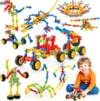 Stem Building Toys for 3 4 5 6 7 8 Year Old Boys Girls Kids125 Pieces Building Blocks Educational Le