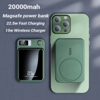 Wireless Magnetic Power Bank 20000mah 22.5W Fast Charger Magsafe Powerbank Portable External Battery Pack for iPhone 15 Xiaomi