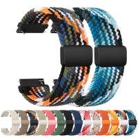 22mm Braided Magnetic Strap For Amazfit GTR 4 3 2 2e 3 pro/GTR 47mm Band Bracelet For Amazfit BIP 5/Pace/Stratos 2S 3 Watchband