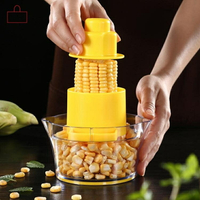 買一送一 剝玉米神器家用 玉米脫粒撥玉米粒剝離器手動削玉米刨  HM 居家物語
